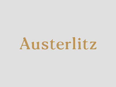 Auterlitz advertising agency austerlitz conquest gold strategy typography vintage war