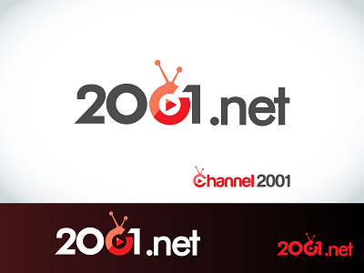 Logo Design for Channel 2001 / 2001.net brand identity branding cable tv creative logo icon logo logo design logo mark logo type modern logo tv channel vector