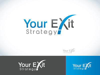 Logo Design for Your Exit Strategy brand identity branding clean logo creative logo logo logo design logo type