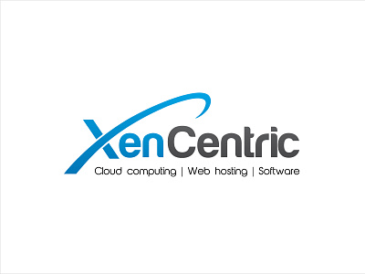 Logo Design for XenCentric brand design brand identity branding cloud logo design corporate logo design creative logo hosting logo logo logo designer professional typography