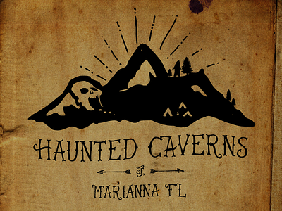 Haunted Caverns Camping Adventure bears camping caverns hiking mountain outdoors skull