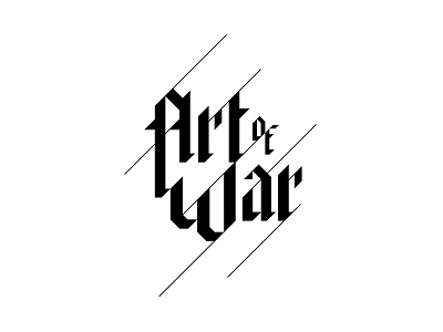 Art Of War Logo graphic design identity lettering logo typography war