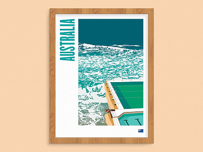 Travel Posters - Australia australia bondi beach graphic design illustration poster sydney