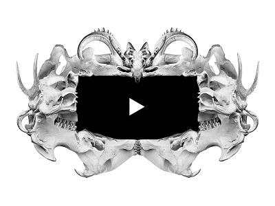 TVM Media Player Bone bone collage graphic design horns music teeth video