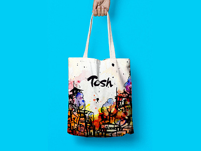 Furia Design Tosh Jeffrey Tote Bag Design bag brand identity graphic design merchandise