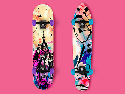 Furia Design Tosh Jeffrey Skateboards graphic design illustration skateboard