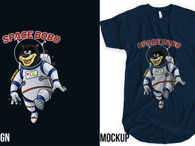 Space bobo T-shirt design branding design designer graphic design graphic designe graphic designer illustration logo poster poster design tshirt designer ui