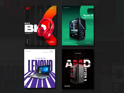 Tech brand Poster design