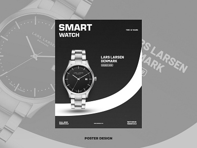 Smart watch Poster design branding design designer graphic design graphic designer illustration logo poster poster design ui