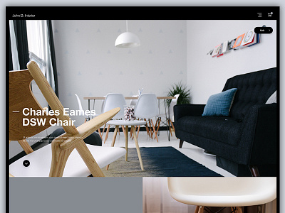 Webdesign concept for an interior company