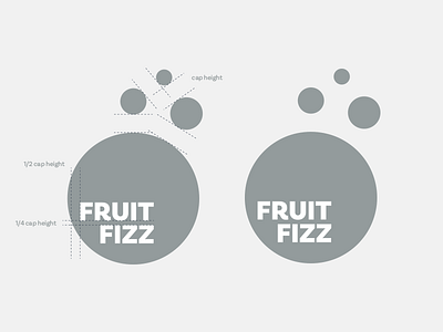 Fruit Fizz logo california circle fruit geometric logo soda