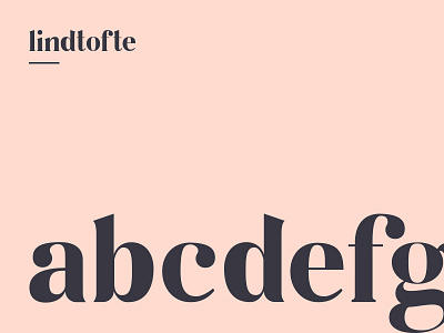 Lindtofte – Serif typeface (WIP) font lindtofte serif typeface