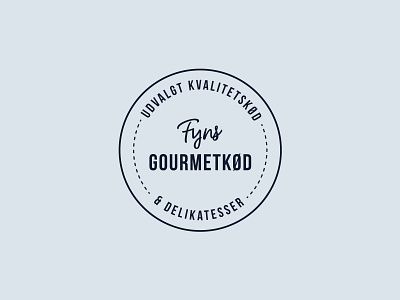 Fyns Gourmetkød logo butcher logo minimal typography