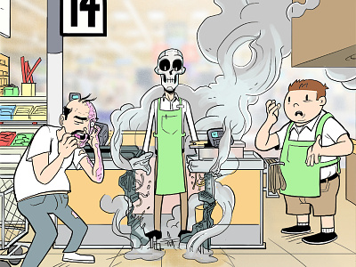 Doom Skull art cartoon comedy comic comic book illustration web comic
