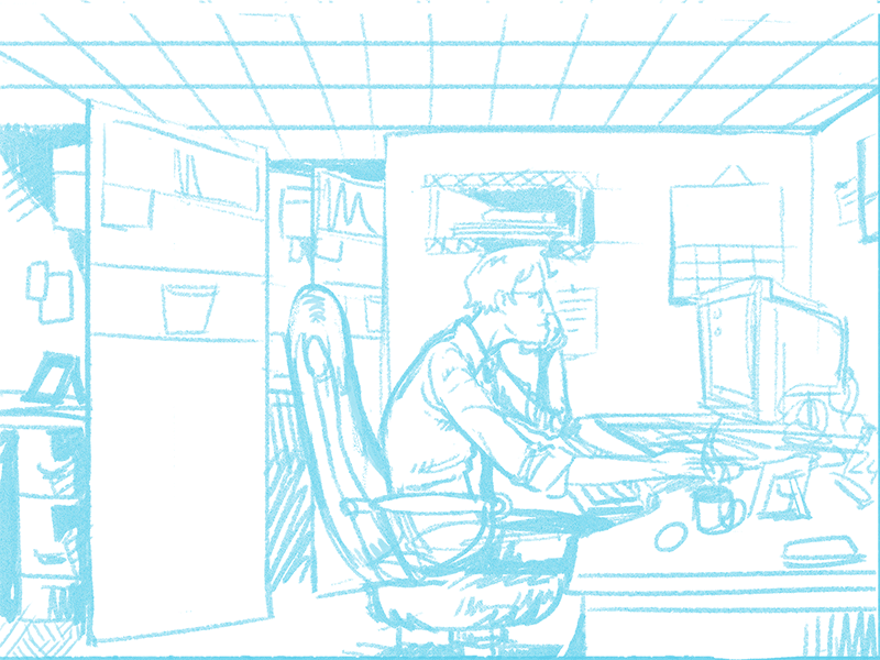 TGIF animation design desk gif illustration job process wip work