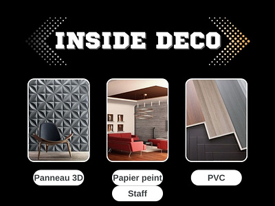 Inside Déco branding design graphic design illustration logo