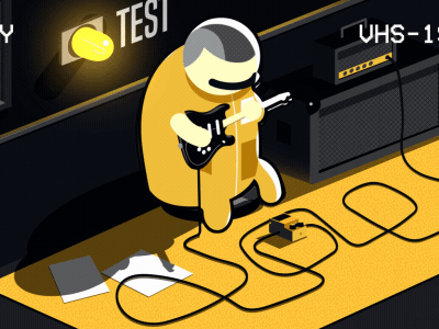 Guitar Pedal Animation character animation characterdesign electronics guitar music pedal