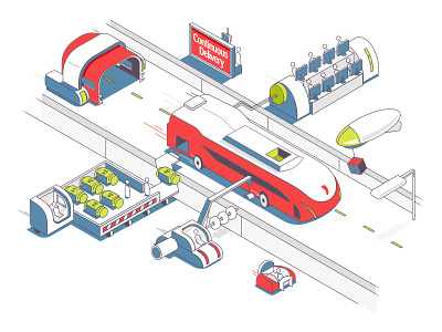 Continuous Delivery bus car code design develop developement engine illustration methodology pepper