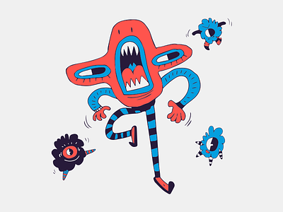 Freak Week animation character design design flat illustration vector web website