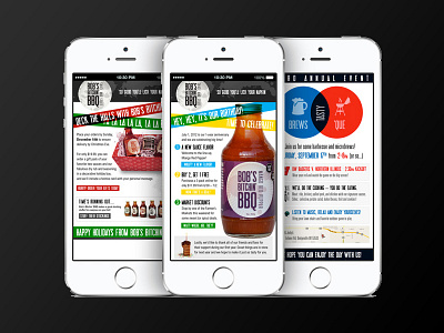 Bob's Bitchin' BBQ email marketing email design responsive