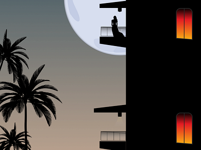 Moonlight in Cali design moonlight ui vector