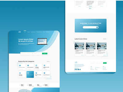 Blue and White Theme branding design logo ui ux vector web design