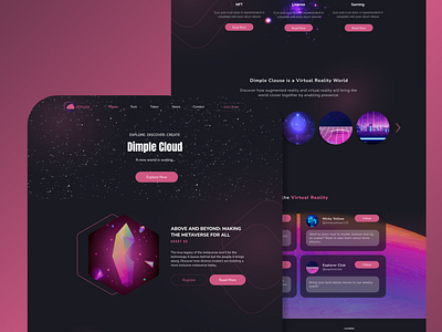 Metaverse Website Design branding design graphic design logo ui ux vector web design