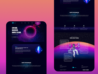 Metaverse Website Design UI/UX branding design graphic design ui ux vector web design