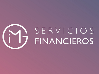 IMG Servicios Financieros business corporate identity illustrator logotype