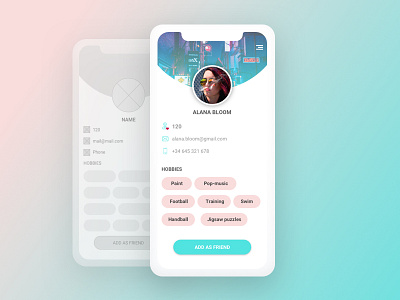 User Profile UI Design