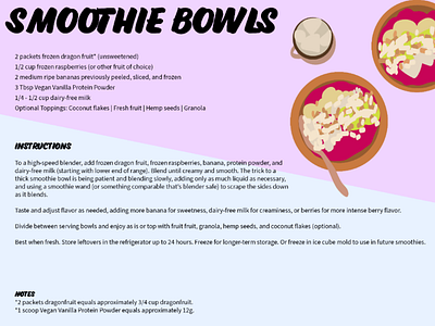 Smoothie bowls dribbble weekly warmup quarantine
