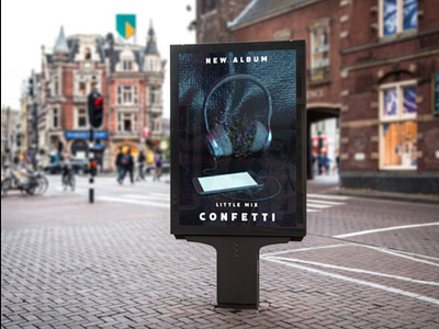 Confetti Tour Poster 3d merchandise mock up mockups music poster tour