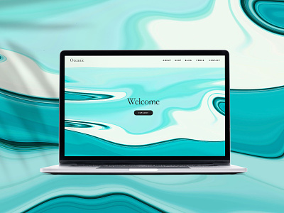 Oceanic homepage background design