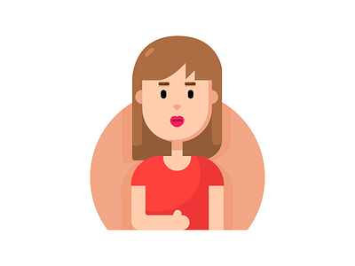 Simple Character character design girl illustration illustrator vector