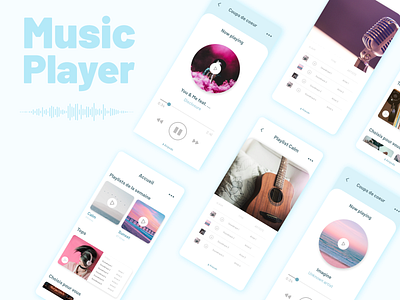 Daily UI #009 - Music Player app dailyui design music music app music player sound ui xd