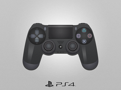 Ps4 Dualshock 4 console controller dualshock game gamepad illustration playstation ps4 shot vector