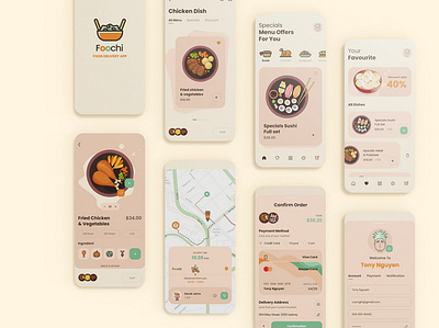 Food Delivery App UI app appdesign design food foodapp ui ux