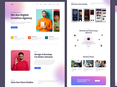 Digital agency website Design agency landing page agency website branding design graphic design landing page landing page design ui ux website website design