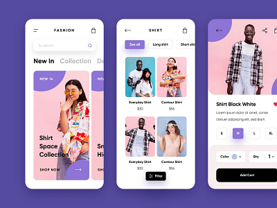 Fashion shopping app app appdesign appuidesign branding design fashion fashion app design fashionapp ui uidesign ux