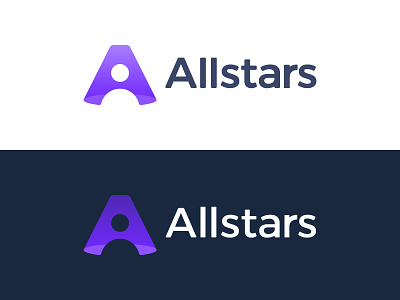 Allstars First Concept a allstars brand dance entertain identity logo sing spotlight star talent