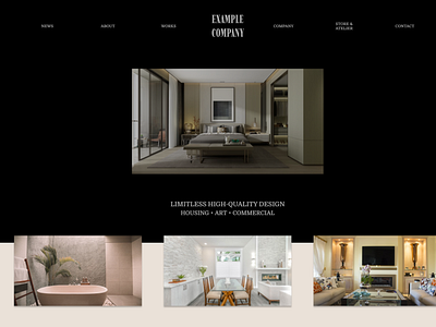 Interior Design Company Homepage (#2)
