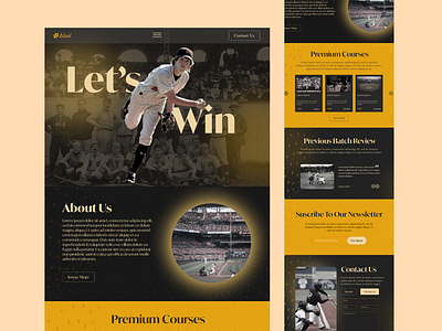 Baseball Coaching Web Design