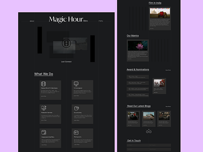 Film Production Web Design