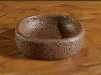 My Take on Stylized Chiseled Bowl 3d blender stylized texturing