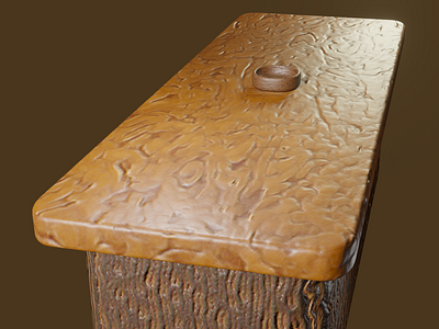 The Table Looks like this from an angle, suble normals but there