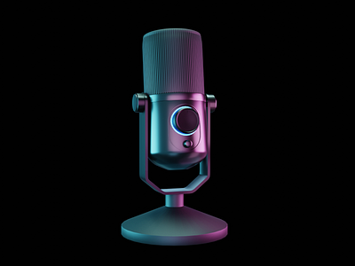 3D Microphone - Thronmax Mdrill Zero - Blender 3d 3d blender 3d illustration 3d microphone 3d model art blender illustration microphone modelling rendering