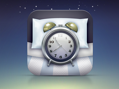 Sleeponit alarm clock app icon mobile ui sleep