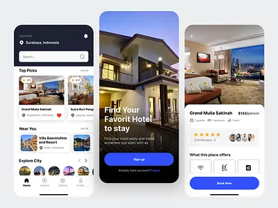 Hotel Booking App aplikasi apps apps design booking design hotel hotel apps mobile apps mobile design reservation reservation apps ui ux