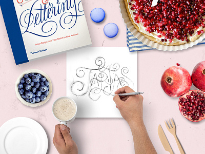 Tartas - Lettering skecth brand branding design food lettering logo logotype sketch