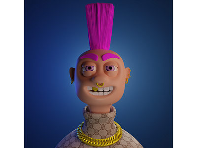 NFT character 3D punk